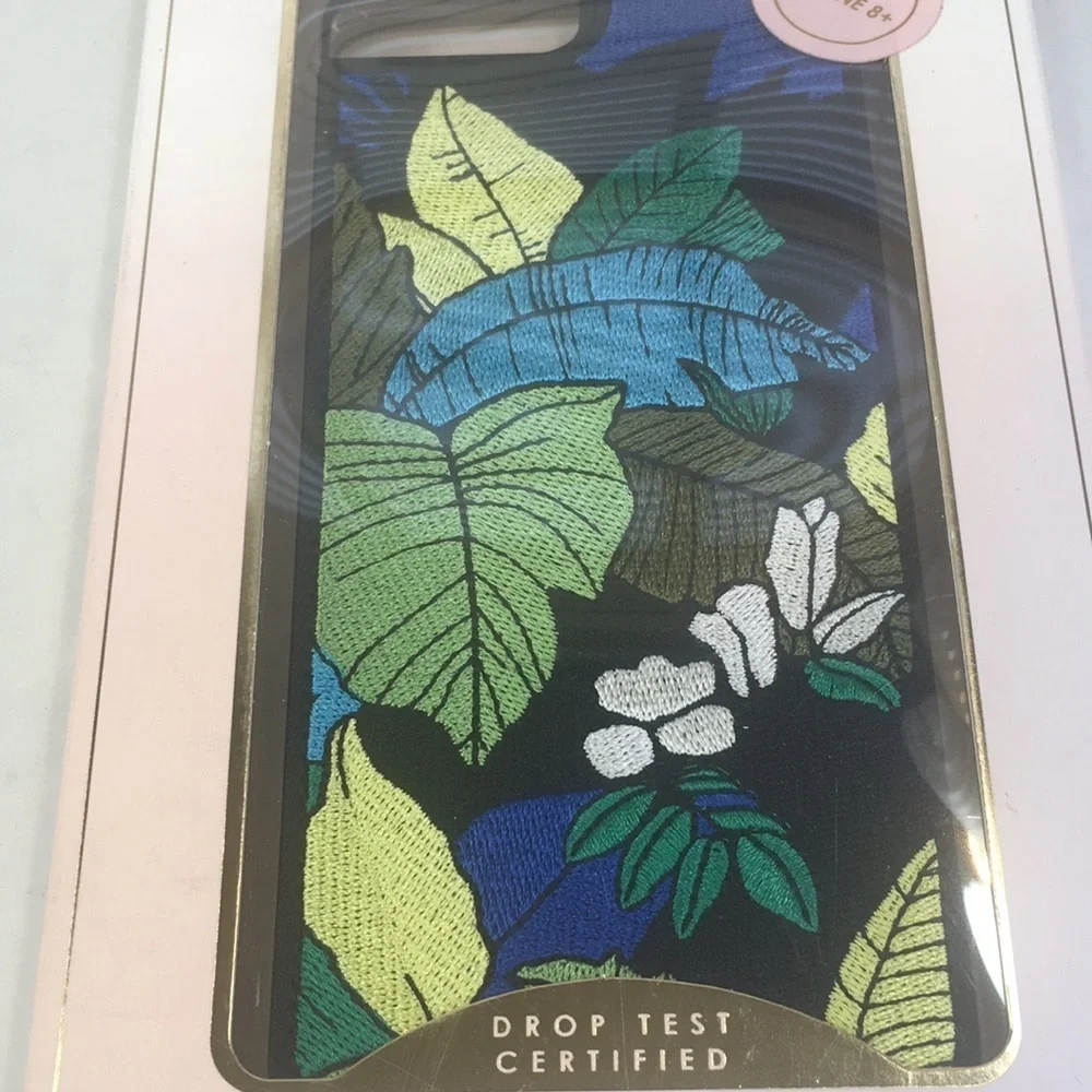 New Zero Gravity Paradise At Dusk Embroidered iphone 8+ case floral palms